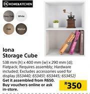 Builders Warehouse Home & Kitchen Iona Storage Cube-538mm (h) x 400mm (w) x 290mm (d) offer
