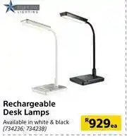 Builders Warehouse Bright Star Lighting Rechargeable Desk Lamps-Each offer