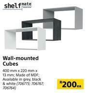Builders Warehouse Shelfmate Wall Mounted Cubes-400mm x 220mm x 13mm Each offer