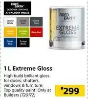 Builders Warehouse Fired Earth 1L Extreme Gloss offer