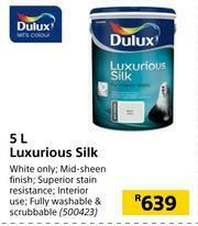 Builders Warehouse Dulux 5L Luxurious Silk offer