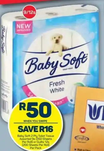 Pick n Pay Baby Soft Toilet Tissue 2ply offer