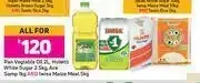 Game Pan Vegetable Oil 2L,Huletts White Sugar 2.5Kg,Ace Samp 1Kg & Iwisa Maize Meal 5Kg-All For offer