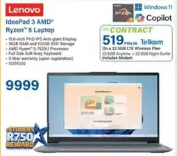 Incredible Connection Lenovo IdeaPad 3 AMD Ryzen 5 Laptop offer