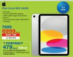 Incredible Connection Apple iPad 11inch Wifi 128GB offer