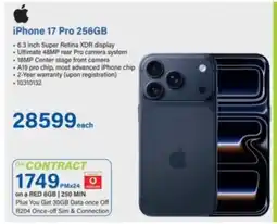 Incredible Connection iPhone 17 Pro 256GB offer