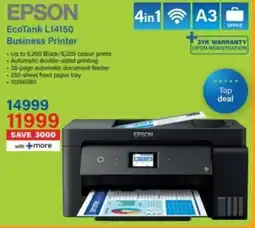 Incredible Connection Epson EcoTank L14150 Business Printer offer