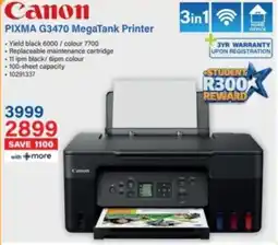 Incredible Connection Canon PIXMA G3470 MegaTank Printer offer