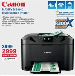 Incredible Connection Canon MAXIFY MB5140 Multifunction Printer offer