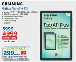 Incredible Connection SAMSUNG Galaxy Tab A11+ 5G offer