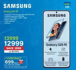 Incredible Connection SAMSUNG Galaxy S25 FE offer