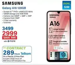 Incredible Connection SAMSUNG Galaxy A16 128GB offer