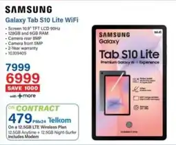 Incredible Connection SAMSUNG Galaxy Tab S10 Lite WiFi offer