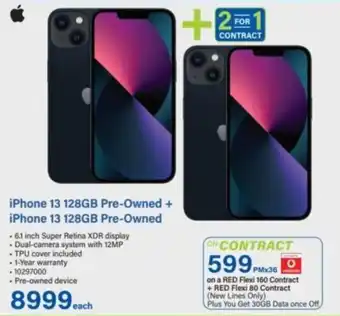 IPhone 13 128GB Pre-Owned + iPhone 13 128GB Pre-Owned