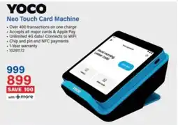 Incredible Connection Yoco Neo Touch Card Machine offer