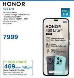 Incredible Connection Honor 400 Lite offer