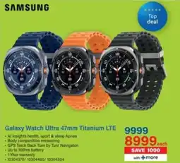 Incredible Connection Samsung Galaxy Watch Ultra 47mm Titanium LTE offer