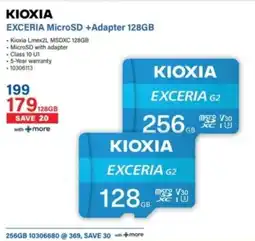 Incredible Connection Kioxia Exceria MicroSD + Adapter 128GB offer