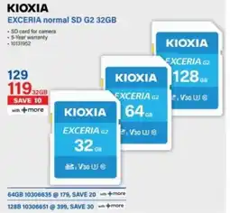 Incredible Connection Kioxia Exceria normal SD G2 32GB offer