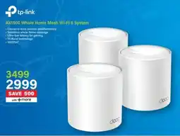 Incredible Connection Tp-link AX1500 Whole Home Mesh Wi-Fi 6 System offer