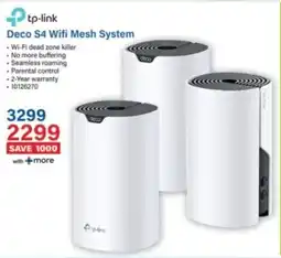 Incredible Connection Tp-link Deco S4 Wifi Mesh System offer