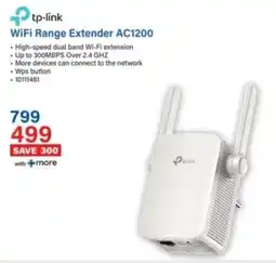 Incredible Connection Tp-link WiFi Range Extender AC1200 offer