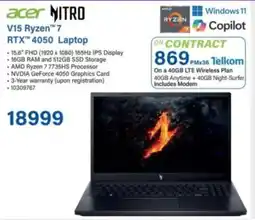 Incredible Connection Acer V15 Ryzen 7 RTX 4050 Laptop offer