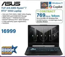 Incredible Connection ASUS TUF A15 AMD Ryzen 7 RTX 3050 Laptop offer