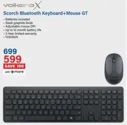 Incredible Connection Volkano X Scorch Bluetooth Keyboard + Mouse GT offer