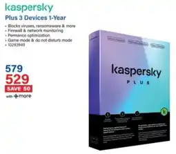 Incredible Connection Kaspersky Plus 3 Devices 1-Year offer