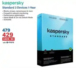 Incredible Connection Kaspersky Standard 3 Devices 1-Year offer