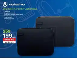 Incredible Connection Volkano Wrap Series 11.6" or 13.3" Laptop Sleeve offer