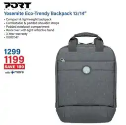 Incredible Connection PORT Yosemite Eco-Trendy Backpack offer