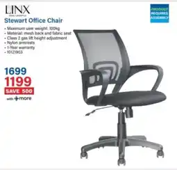 Incredible Connection Linx Stewart Office Chair offer