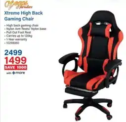 Incredible Connection Vegas Xtreme High Back Gaming Chair offer