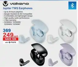 Incredible Connection Volkano Jupiter TWS Earphones offer