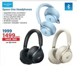 Incredible Connection Soundcore Space One Headphones offer