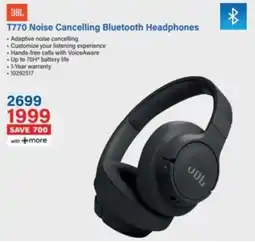 Incredible Connection JBL T770 Noise Cancelling Bluetooth Headphones offer