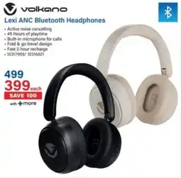 Incredible Connection Volkano Lexi ANC Bluetooth Headphones offer