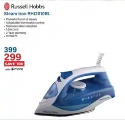 Incredible Connection Russell Hobbs Steam Iron RHI2010BL offer