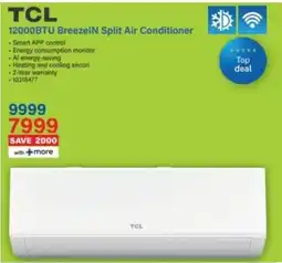 Incredible Connection TCL 12000BTU BreezeIN Split Air Conditioner offer