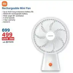 Incredible Connection Xiaomi Rechargeable Mini Fan offer