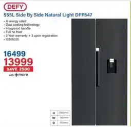 Incredible Connection Defy Side By Side Natural Light DFF647 offer