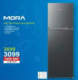 Incredible Connection MORA Top Freezer Grey M225TG offer