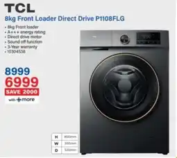 Incredible Connection TCL Front Loader Direct Drive P1108FLG offer
