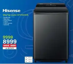 Incredible Connection Hisense Top Loader WT311823UB offer