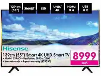Hisense 55" 4K Smart 4K UHD TV