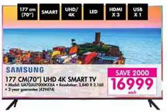 Makro Samsung 70" UHD 4K Smart TV offer