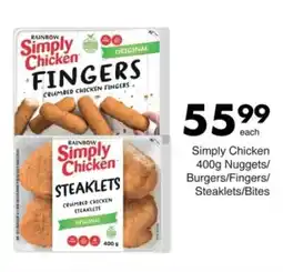 Save Hyper Simply Chicken Nuggets/ Burgers/Fingers/ Steaklets/ Bites offer