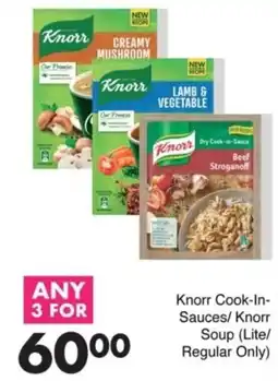 Save Hyper Knorr Cook-In-Sauces/ Knorr Soup offer